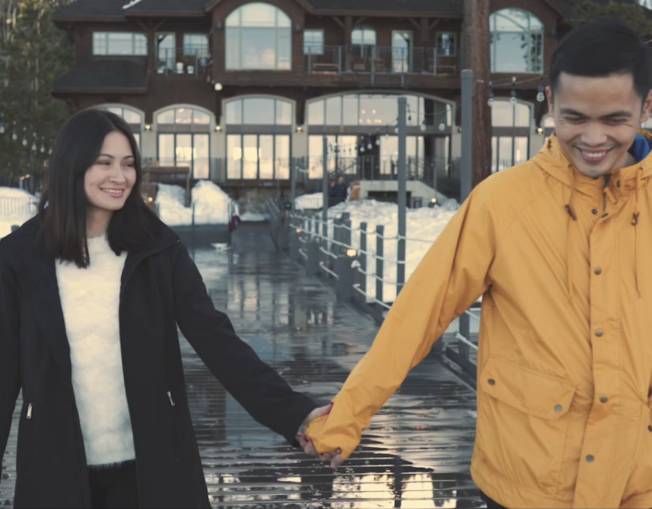 Jae and Michaela Lake Tahoe winter wedding